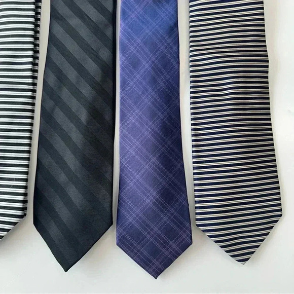 Men’s Neck Ties Lot Of 5 100% Silk Polo Tommy CK Banana Republic Talbots - Picture 4 of 16